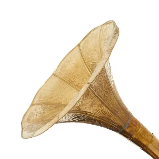 Brown Wood and Metal Vintage Gramophone, 28" x 18" x 16" {8}