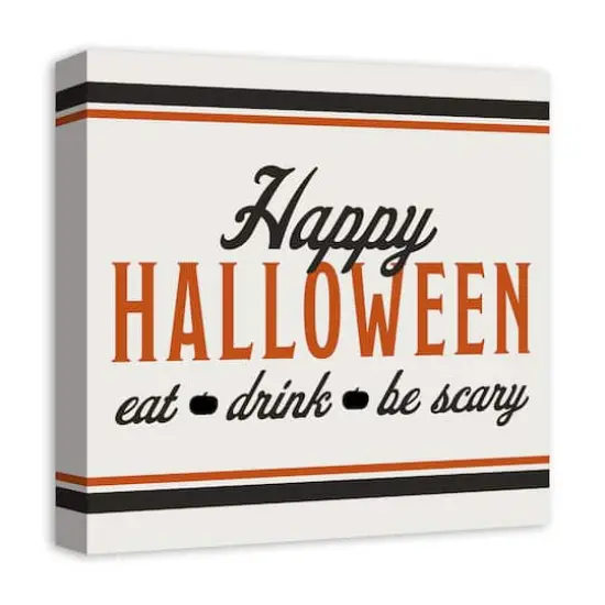 Happy Halloween Canvas Wall Art {3}