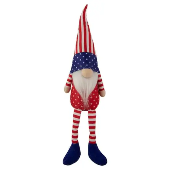 17.7" Sitting Patriotic Boy 4th of July Gnome {1}