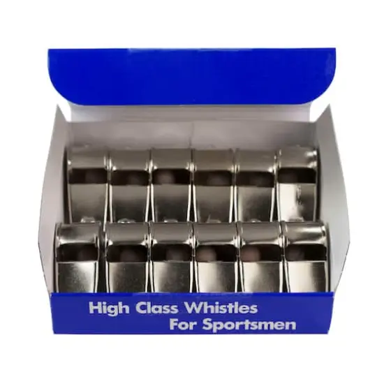 Champion Sports Medium Weight Metal Whistle, 12 Per Pack - 3 Packs {4}