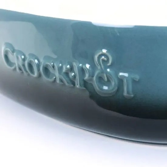 Crock-Pot 2.5qt. Blue Stoneware Bake Pan {3}