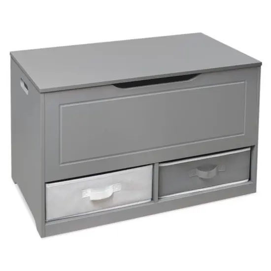 Badger Basket Gray Up & Down Toy & Storage Bench {9}