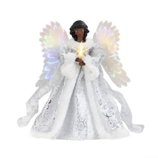 12" Fiber Optic Angel Tree Topper {3}