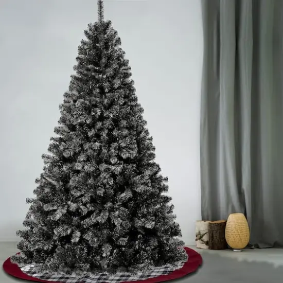 7.5 ft. Unlit Black Color Pop Artificial Tree {3}