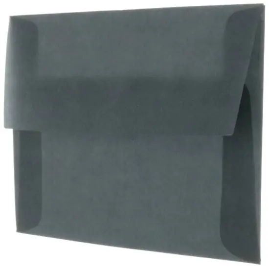 JAM Paper A6 Translucent Vellum Envelopes, 25ct. Charcoal Gray {4}