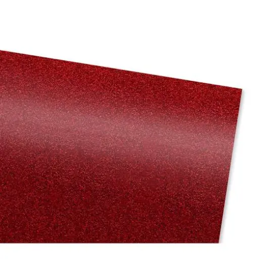 PA Vinyl Glitter Iron On Stretch Vinyl Red {3}