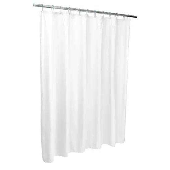 Bath Bliss Microfiber Soft Touch Diamond Design Shower Curtain Liner White {10}