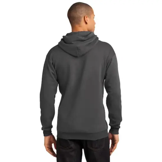 Port & Company® Neutrals Core Fleece Pullover Hooded Sweatshirt Charcoal {6}