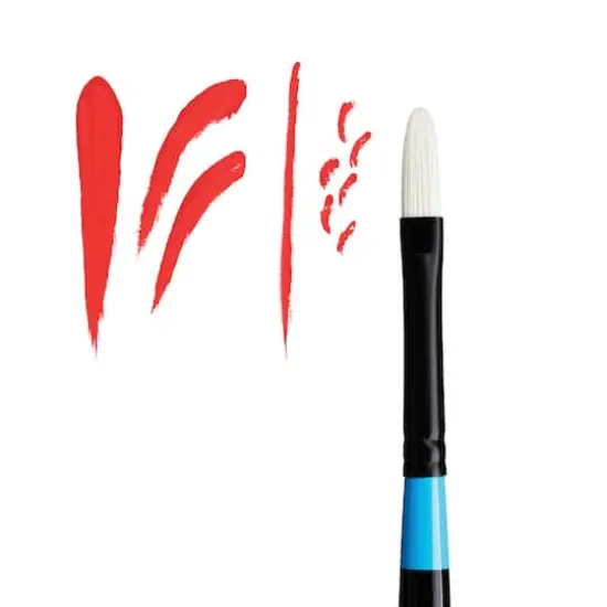 Princeton&trade; Aspen&trade; Synthetic Long Handle Filbert Brush {4}