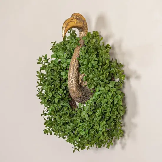 Hello Honey&reg; 13" Green Boxwood Wreath {4}
