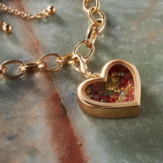 Gold Heart Shaker Charm by Bead Landing&trade; {3}
