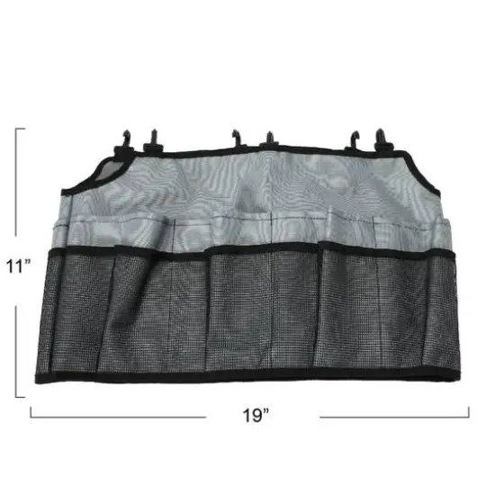 Household Essentials 19" Bucket Caddy with Trim Gray {7}