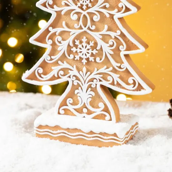 Glitzhome&reg; 14.5" Resin Christmas Tree Table Decor {6}