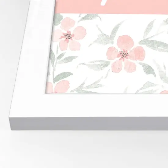 16" x 20" Forever Valentine Floral White Framed Print Wall Art {3}