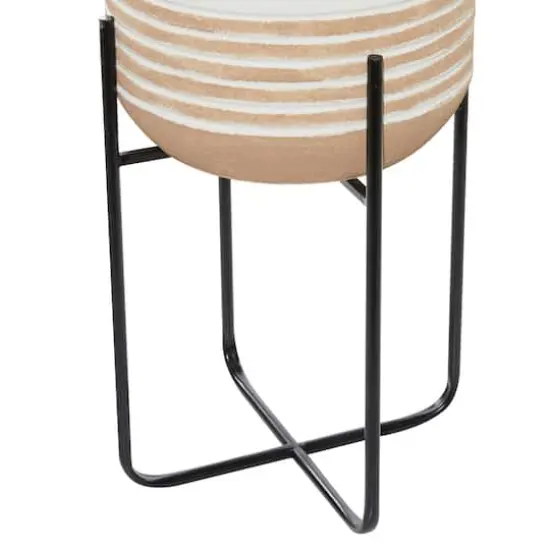 White Metal Farmhouse Cottage Planter Set {3}