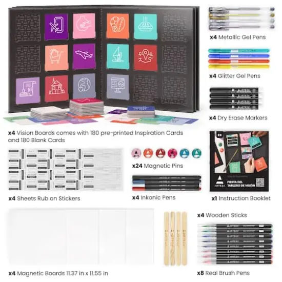 Arteza Experience Box 425 Piece Vision Board Party Kit {3}