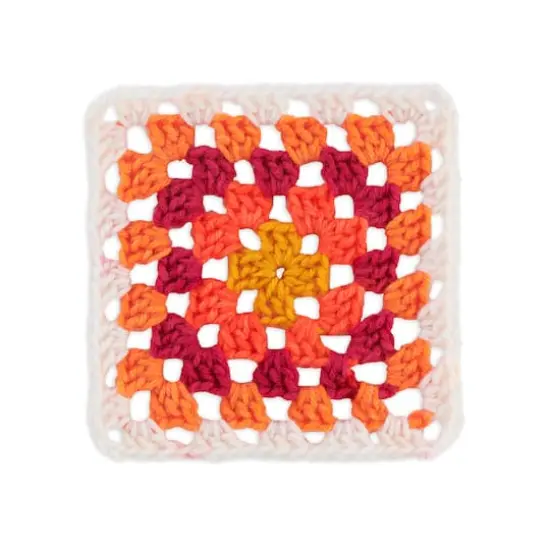 Red Heart&reg; All in One&trade; Granny Square&trade; Yarn White - Citrus Twist {4}