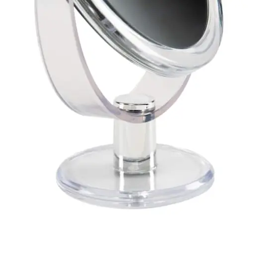 Home Details 7" Black Dual Sided 10X Magnification Rubberized Vanity Mirror Clear {5}