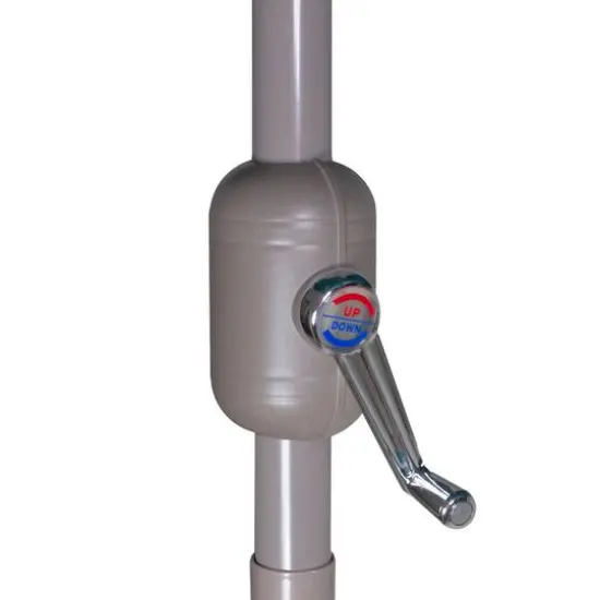 7.5ft. Outdoor Patio Market Umbrella with Hand Crank Burgundy {6}