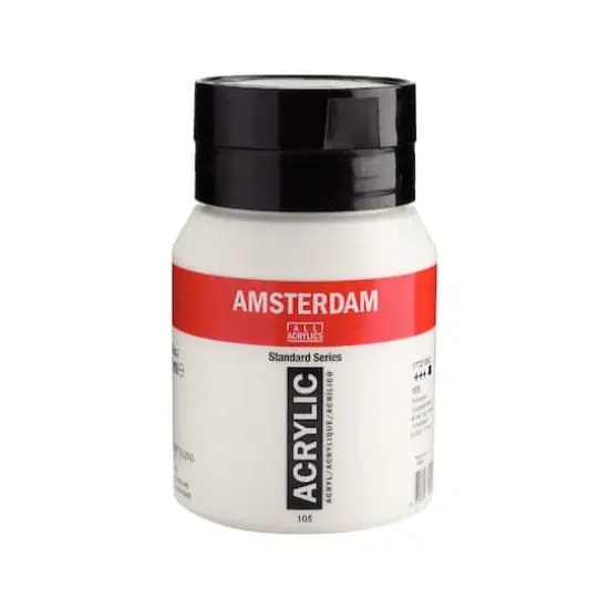 Amsterdam Standard Series Titanium White Acrylic Paint, 500mL {5}