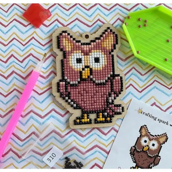Crafting Spark Owl Diamond Painting Kit {3}