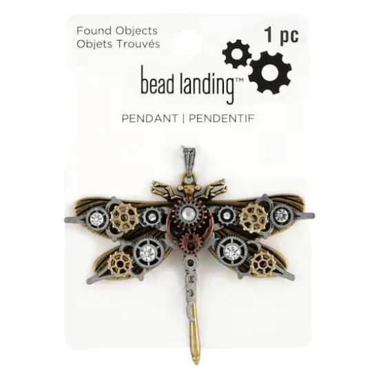 Found Objects Dragonfly Pendant by Bead Landing&trade; {4}