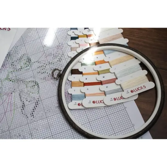 Luca-S Bengal Cat Counted Cross Stitch Kit with Display Hoop {7}