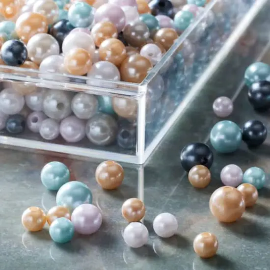 Multicolor Pearl Plastic Mix Craft Beads by Bead Landing&trade; {4}