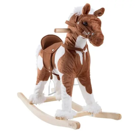 Toy Time Rocking Horse Plush Ride-On {9}