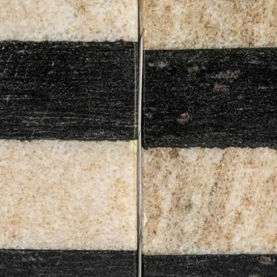 Hello Honey&reg; Brown & Black Decorative Marble Bookends Set {3}