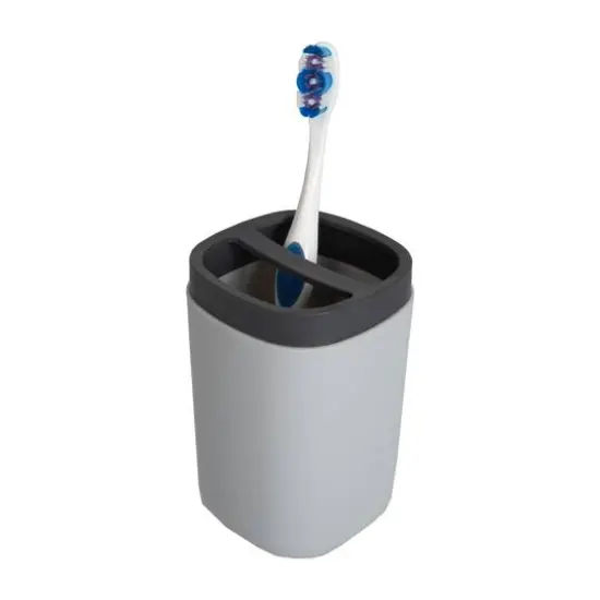 Bath Bliss White & Gray Contemporary Bathroom Set {7}