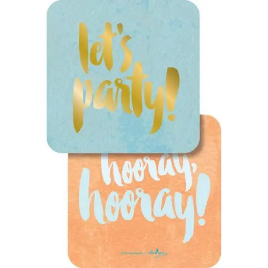 JAM Paper Let's Party Coasters, 60ct. {1}