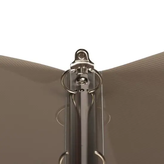 JAM Paper 0.75" Glass Twill Plastic 3-Ring Binder Smoke Gray {5}