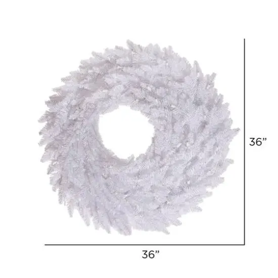 36" White Fir Christmas Wreath {3}