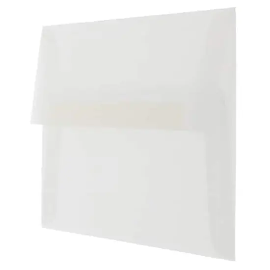 JAM Paper 4.375" x 5.75 Clear Translucent Vellum Invitation Envelopes {4}