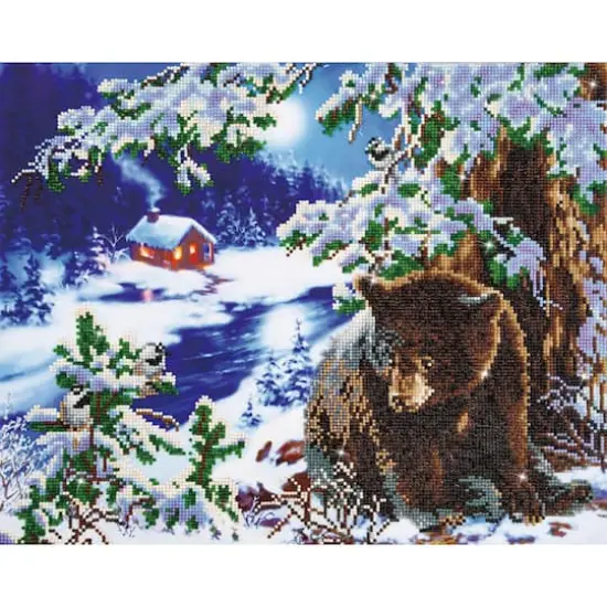 Diamond Dotz® Intermediate Rambling Bear Diamond Facet Art Kit {1}