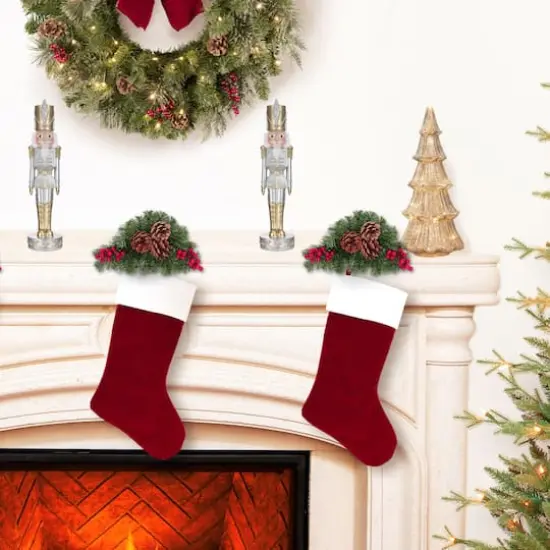 Haute Decor 12.5" Gold & Silver Tabletop Christmas Nutcracker Soldier {3}