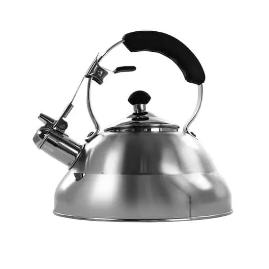 MegaChef 2.7L Brushed Silver Stovetop Whistling Kettle {3}