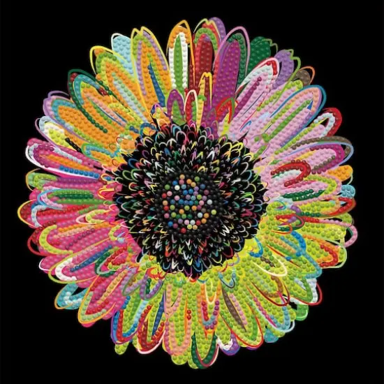 Diamond Art&reg; Rainbow Daisy Intermediate Kit {1}