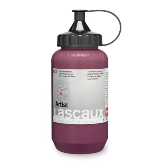 Lascaux Artist Acrylic Paint, 390mL 173 Perylene Maroon {4}