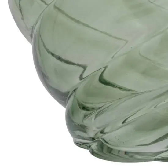 Hello Honey&reg; 7.75" Green Round Twisted Glass Vase {8}