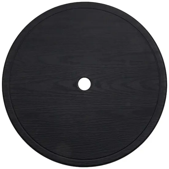 20" Black Outdoor Umbrella Table Tray {4}