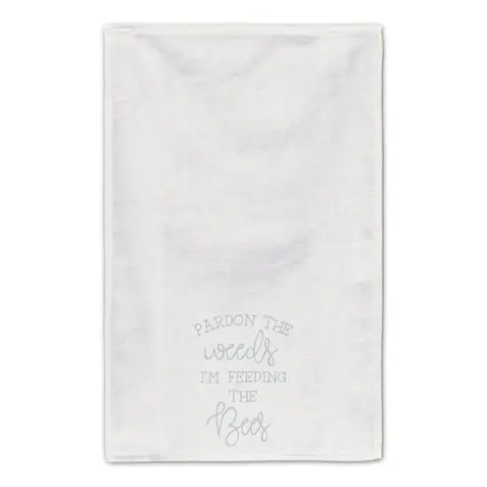 Feeding The Bees Tea Towel Set White {5}