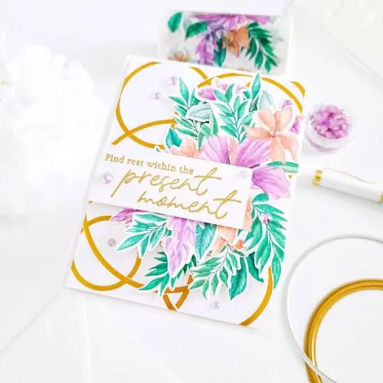 Pinkfresh Studio Hibiscus Washi Tape {8}