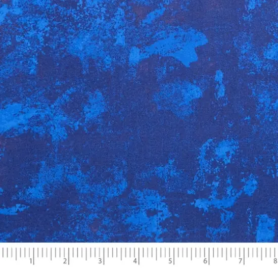SINGER Dark Blue Grunge Blender Cotton Fabric {4}