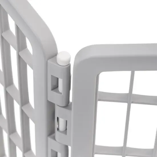 IRIS&reg; Gray 8-Panel Pet Playpen with Door {7}