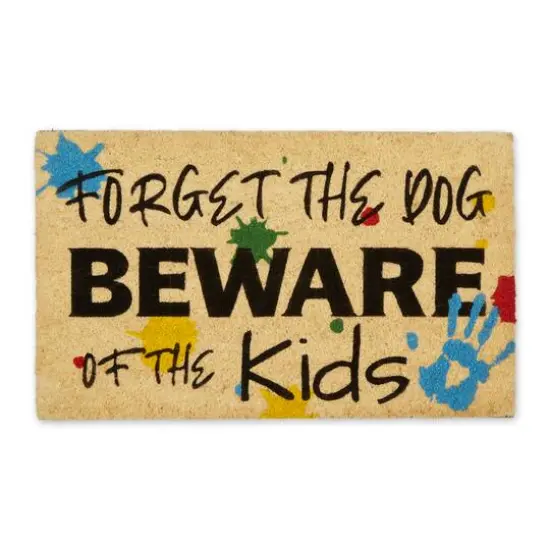 DII&reg; Forget The Dog & Beware Of The Kids Doormat {1}