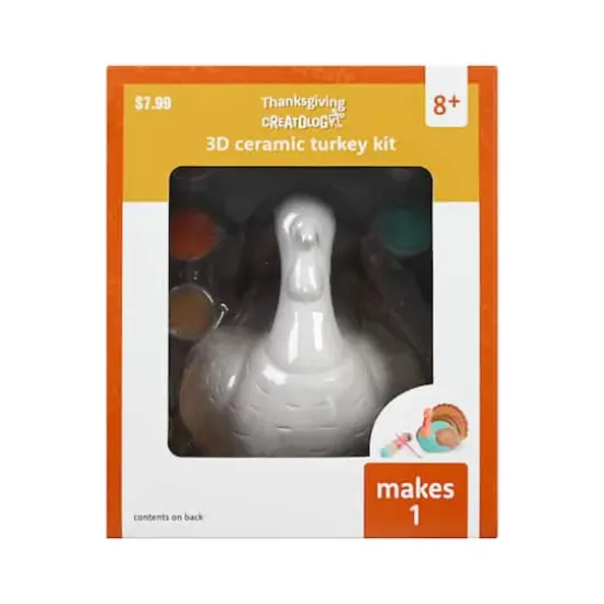 3D Ceramic Turkey Craft Kit by Creatology™ {3}