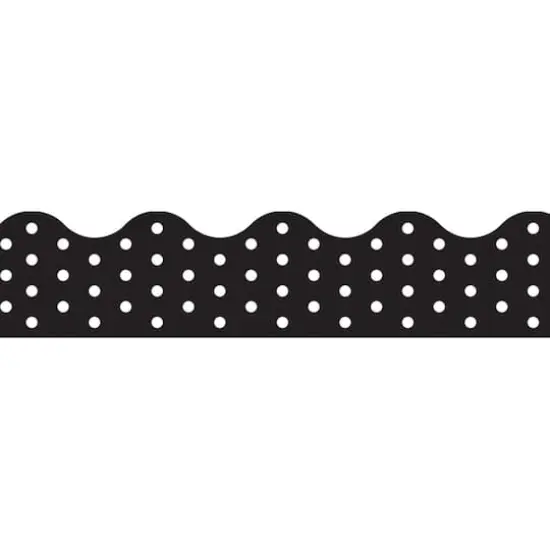 Trend Enterprises&reg; Terrific Trimmers&reg; Polka Dots Black Borders, 234ft. {3}