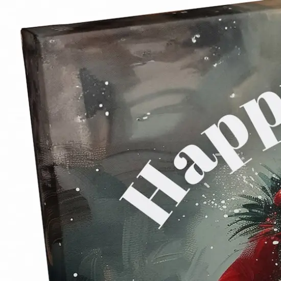 Happy Pawlidays Lab 16" x 20" Canvas Wall Art {4}